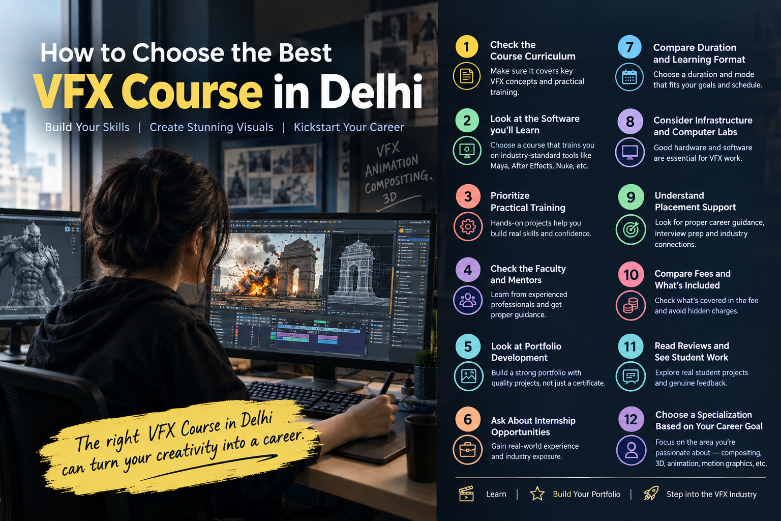 Read more about the article How to Choose the Best VFX Course in Delhi